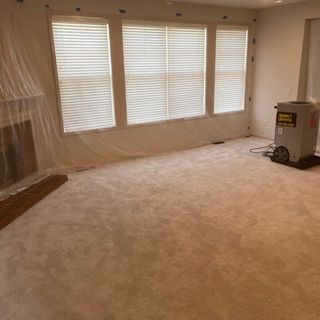 Water damage cleanup example in Rochester Hills