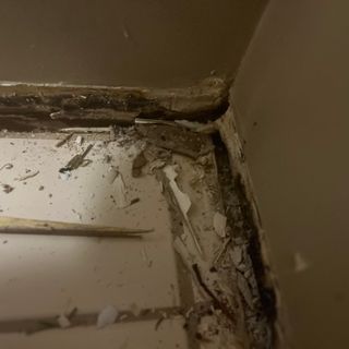 water damage on drywall