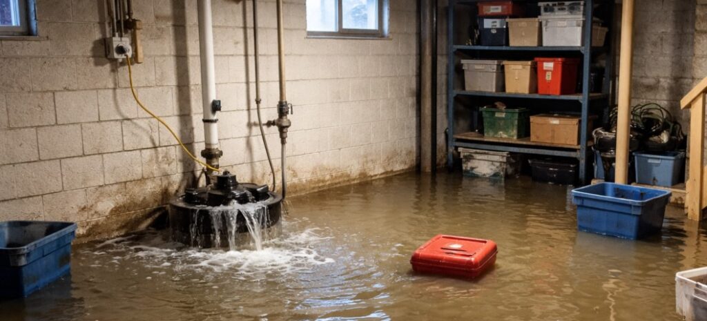 flooded basement in oakland county mi