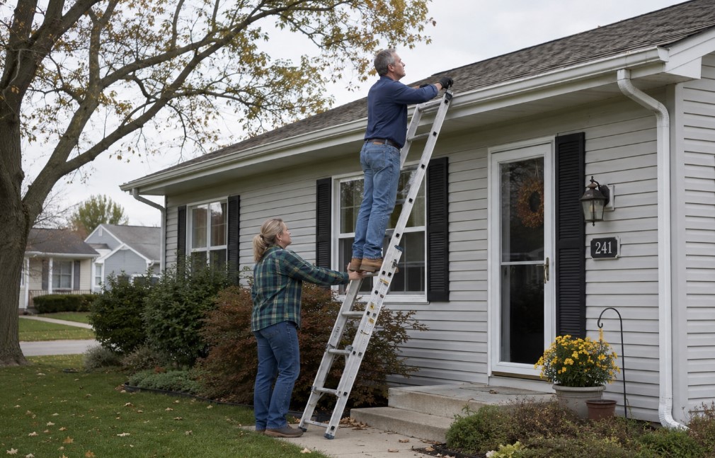 home gutter inspection