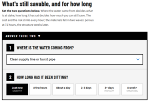 water damage timeline image preview